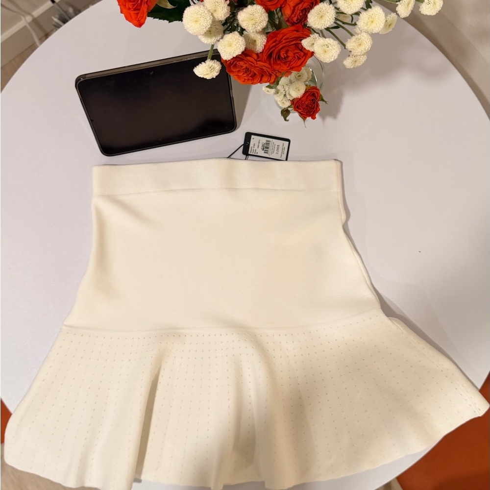 Chic Cream Skater Skirt